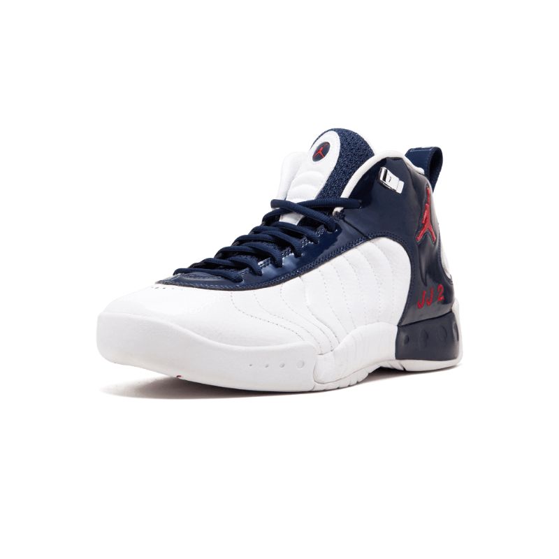 Férfi/női Jordan Jumpman Team Pro Pe Fehér Varsity Piros Midnight Sötétkék