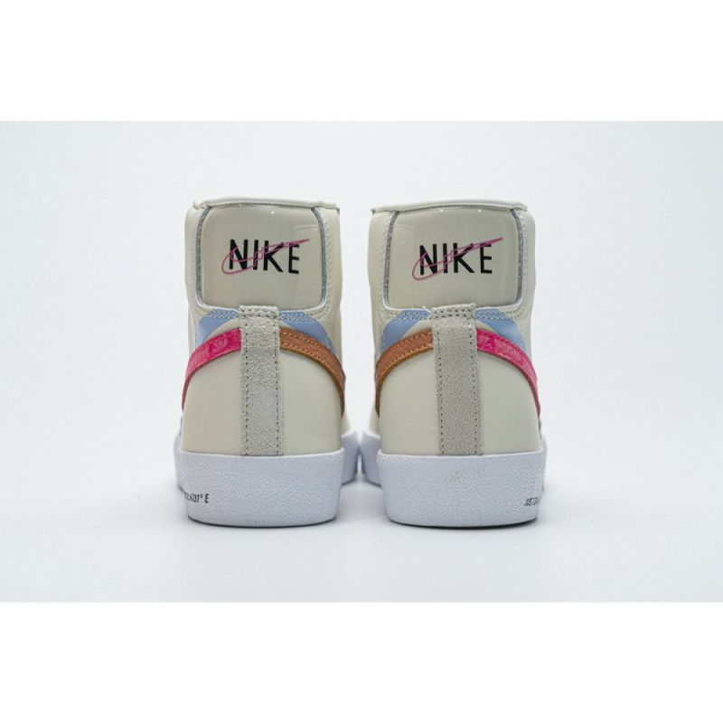 Férfi / Női Nike Blazer Mid 77 Bézs Rózsaszín Kék