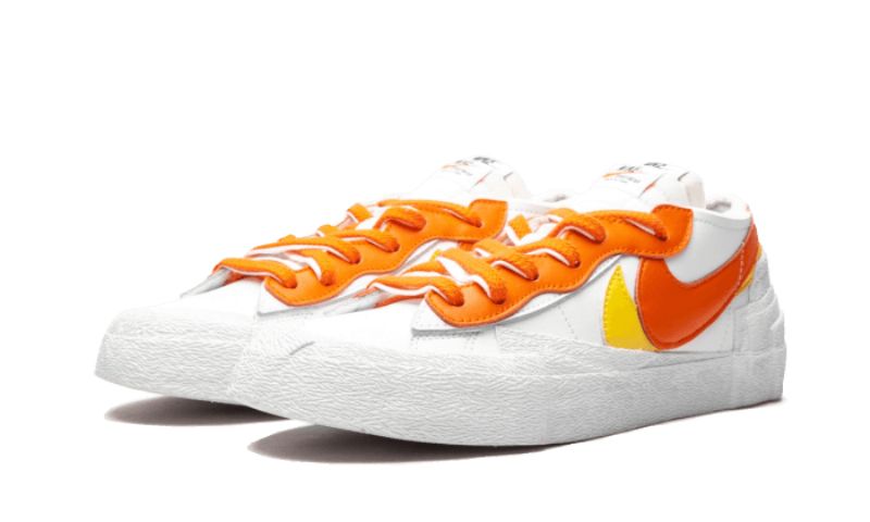 Férfi / Női Nike Cipők Blazer Low Sacai Fehér Magma Narancs