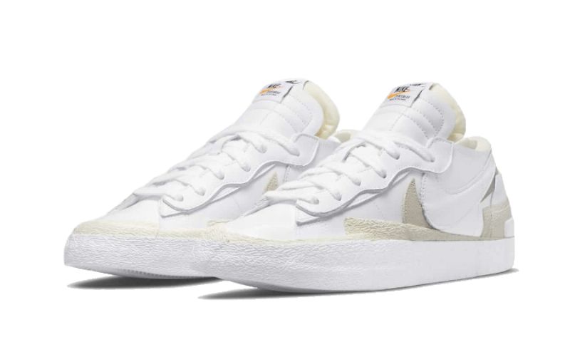 Férfi/női Nike Cipők Blazer Low Sacai Fehér Patent