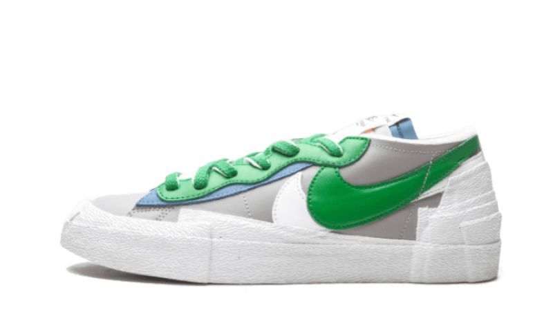 Férfi / Női Nike Cipők Blazer Low Sacai Középszürke Klasszikus Zöld