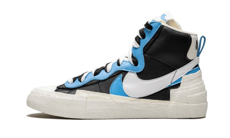 Férfi / Női Nike Cipők Blazer Mid Sacai Fehér Fekete Legend Kék