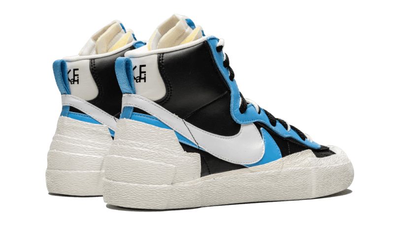 Férfi / Női Nike Cipők Blazer Mid Sacai Fehér Fekete Legend Kék