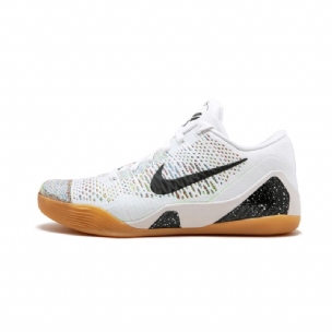 Férfi / Női Nike Kobe 9 Premium Htm Fehér Fekete Többszínű