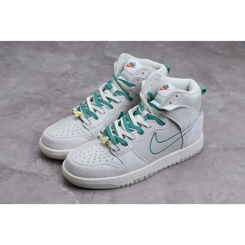 Férfi / Női Nike Sb Dunk High First Pack - Zöld Noise Uniszex Alkalmi Cipő