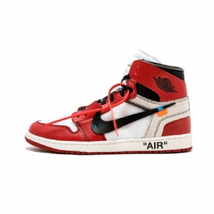 Férfi / Női Off Fehér Air Jordan 1 Piros