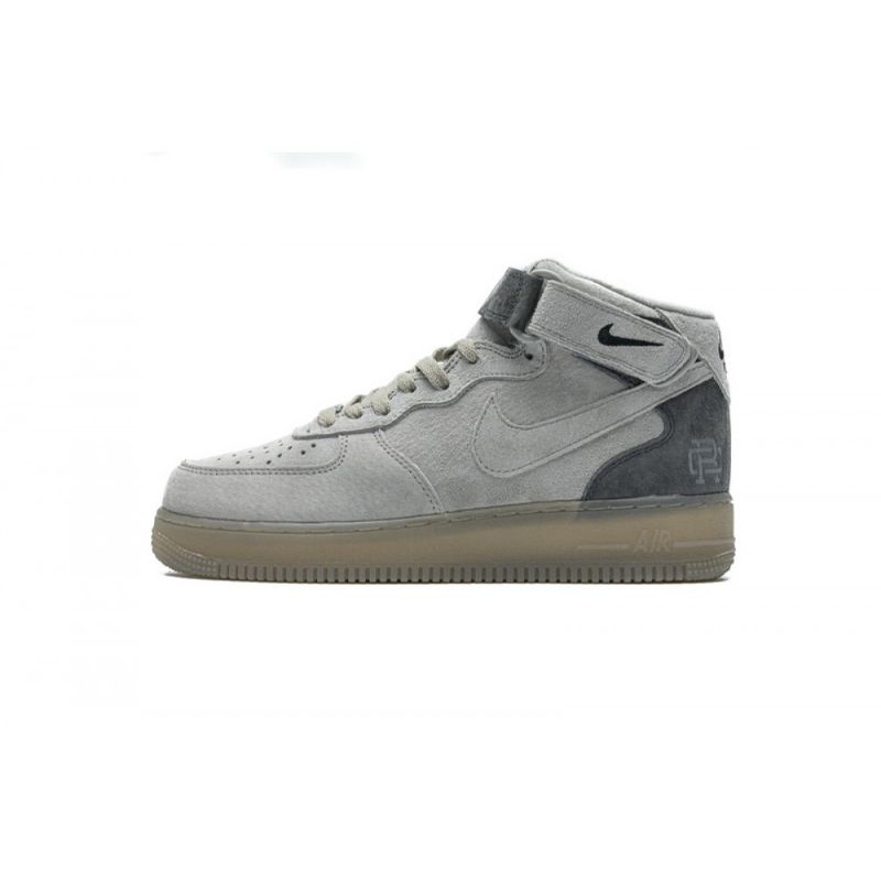 Férfi / Női Reigning Champ Nike Air Force 1 Középső Velúr Világosszürke