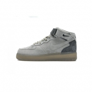Férfi / Női Reigning Champ Nike Air Force 1 Középső Velúr Világosszürke