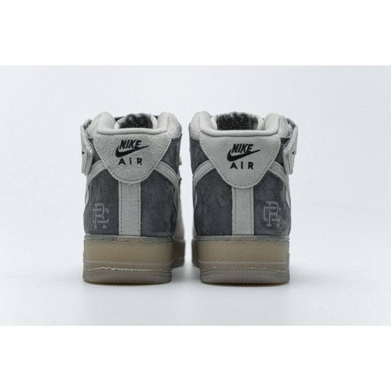 Férfi / Női Reigning Champ Nike Air Force 1 Középső Velúr Világosszürke