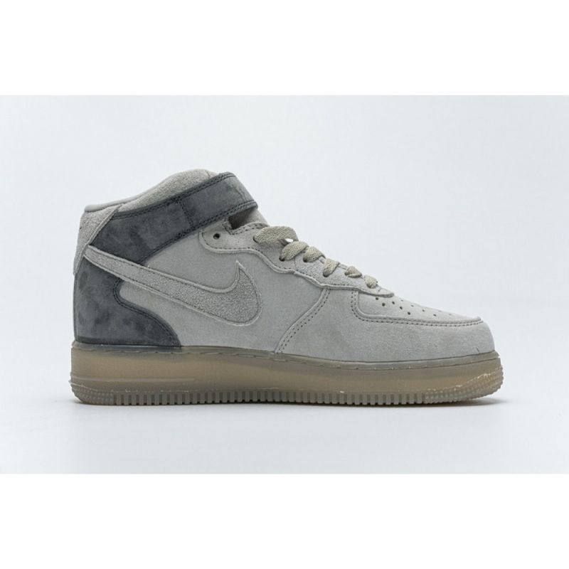 Férfi / Női Reigning Champ Nike Air Force 1 Középső Velúr Világosszürke