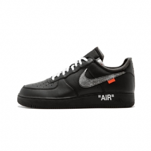 Férfi / Női Törtfehér Nike Air Force 1 07 Virgil Moma Fekete