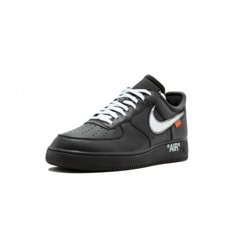 Férfi / Női Törtfehér Nike Air Force 1 07 Virgil Moma Fekete