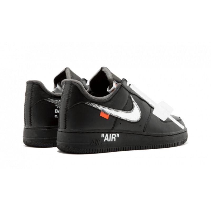Férfi / Női Törtfehér Nike Air Force 1 07 Virgil Moma Fekete