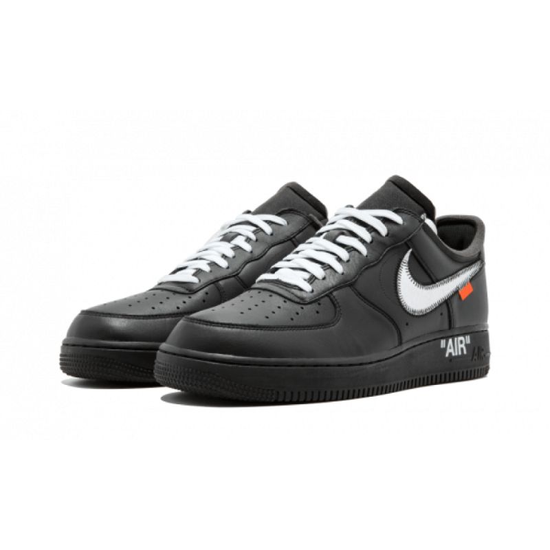 Férfi / Női Törtfehér Nike Air Force 1 07 Virgil Moma Fekete
