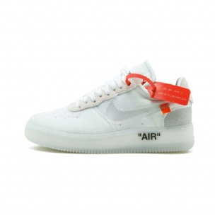 Férfi / Női Törtfehér Nike Air Force 1 Alacsony Fehér