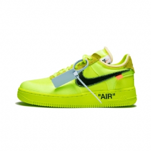 Férfi / Női Törtfehér Nike Air Force 1 Alacsony Zöld