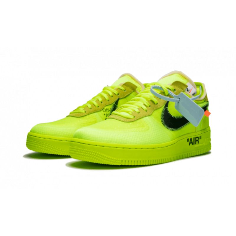 Férfi / Női Törtfehér Nike Air Force 1 Alacsony Zöld