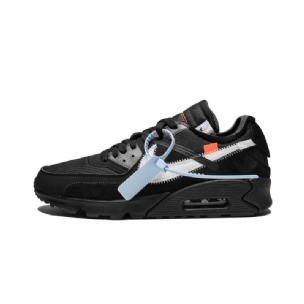 Férfi / Női Törtfehér Nike Air Max 90 Fekete