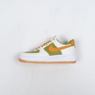 Ike Air Force 1 Low Férfi / Női Alkalmi Fehér / Zöld-earth Sárga
