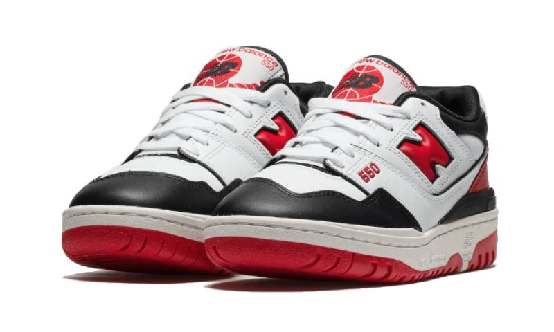 New Balance 550 Fehér Piros Fekete