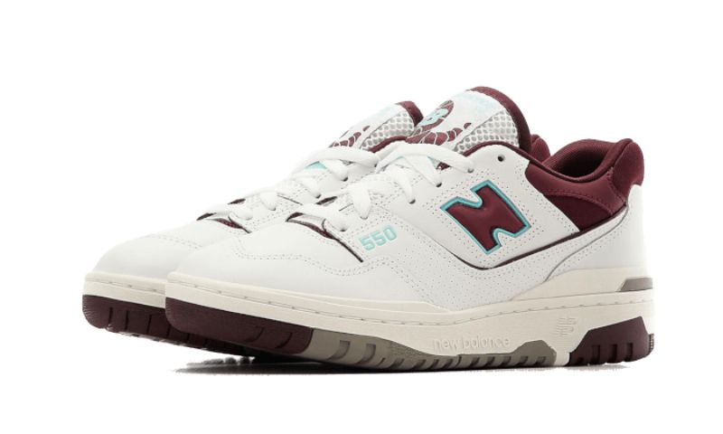 New Balance 550 Férfi / Női Bordó Cián