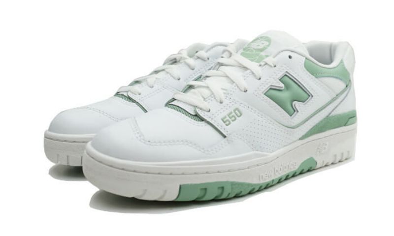 New Balance 550 Férfi / Női Fehér Menta Zöld