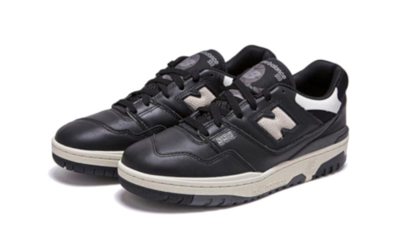 New Balance 550 Férfi / Női Fekete Krémfehér