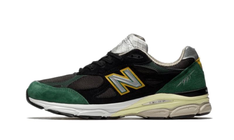 New Balance 990 V3 Fekete Zöld Sárga Férfi/női