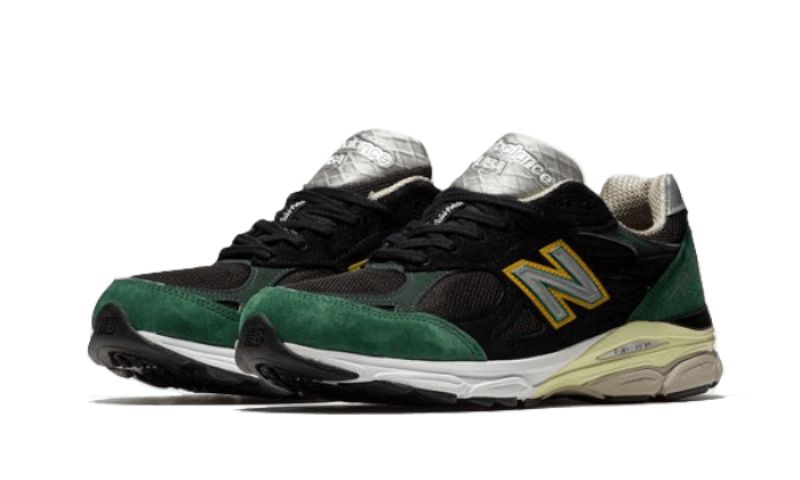 New Balance 990 V3 Fekete Zöld Sárga Férfi/női