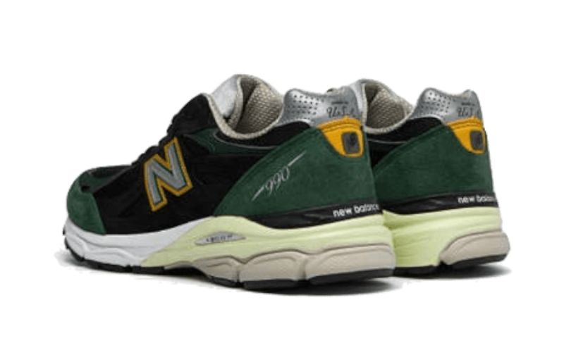 New Balance 990 V3 Fekete Zöld Sárga Férfi/női