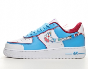 Nike Air Force 1 07 Af1 Doraemon Férfi / Női Alkalmi Fehér / Kék / Piros
