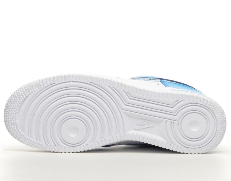 Nike Air Force 1 07 Af1 Doraemon Férfi / Női Alkalmi Fehér / Kék / Piros