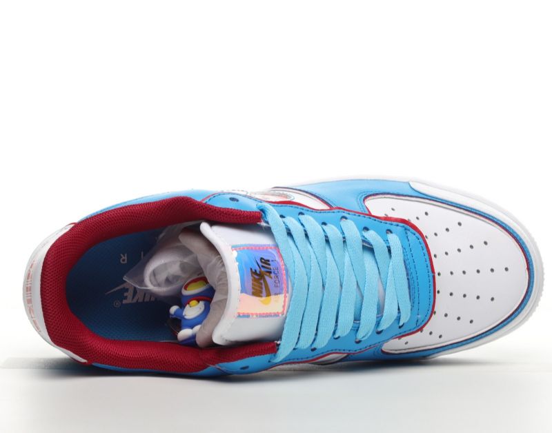Nike Air Force 1 07 Af1 Doraemon Férfi / Női Alkalmi Fehér / Kék / Piros