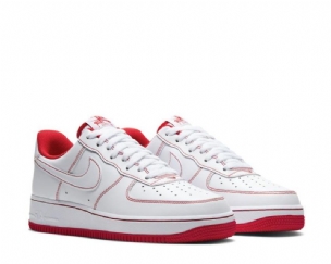 Nike Air Force 1 07 Férfi / Női Alkalmi Fehér / Fehér-egyetemi Piros