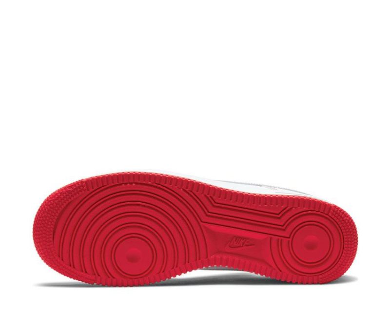 Nike Air Force 1 07 Férfi / Női Alkalmi Fehér / Fehér-egyetemi Piros