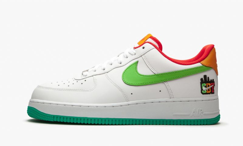 Nike Air Force 1 07 Le Shibuya Férfi / Női Alkalmi Fehér / Zöld Köd