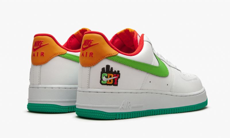 Nike Air Force 1 07 Le Shibuya Férfi / Női Alkalmi Fehér / Zöld Köd
