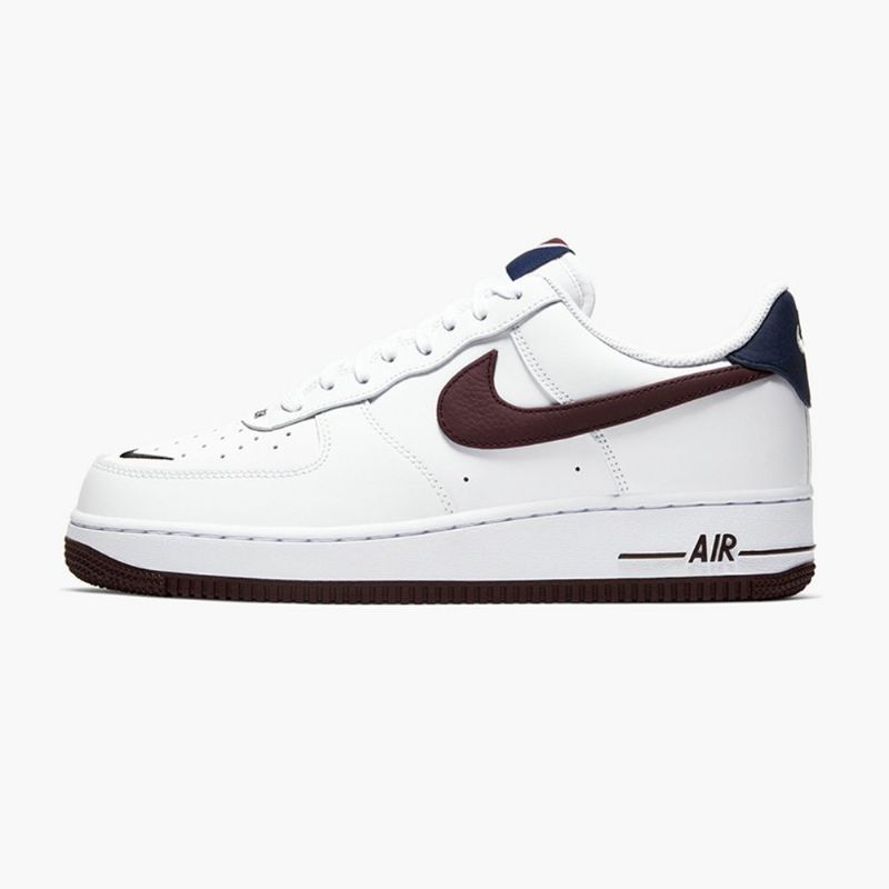 Nike Air Force 1 07 Lv8 Férfi / Női Alkalmi Fehér / Éjszakai Gesztenyebarna / Obszidián