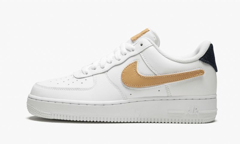 Nike Air Force 1 07 Lv8 Férfi / Női Alkalmi Fehér / Fehér-obszidián-vachetta Cser