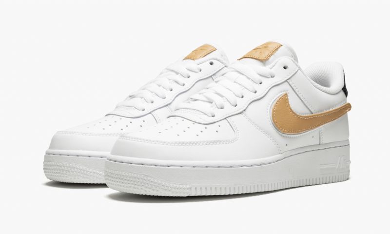 Nike Air Force 1 07 Lv8 Férfi / Női Alkalmi Fehér / Fehér-obszidián-vachetta Cser