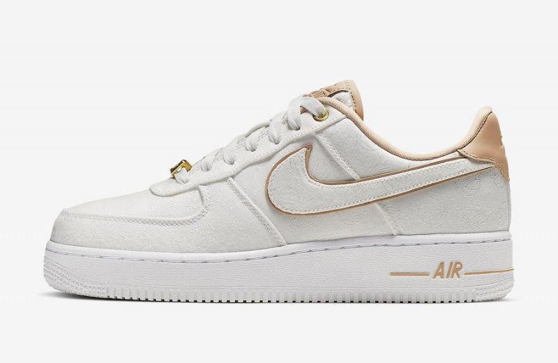 Nike Air Force 1 07 Lx Férfi / Női Alkalmi Fehér / Króm Sárga / Fekete
