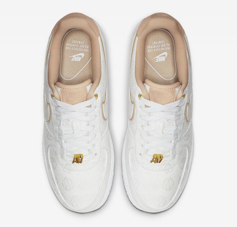 Nike Air Force 1 07 Lx Férfi / Női Alkalmi Fehér / Króm Sárga / Fekete