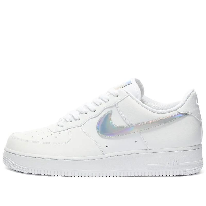 Nike Air Force 1 07 Metallic Swoosh W Férfi / Női Alkalmi Fehér / /
