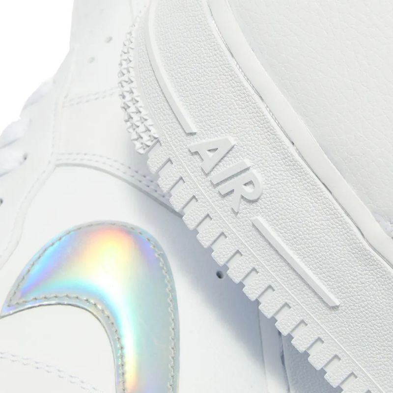 Nike Air Force 1 07 Metallic Swoosh W Férfi / Női Alkalmi Fehér / /