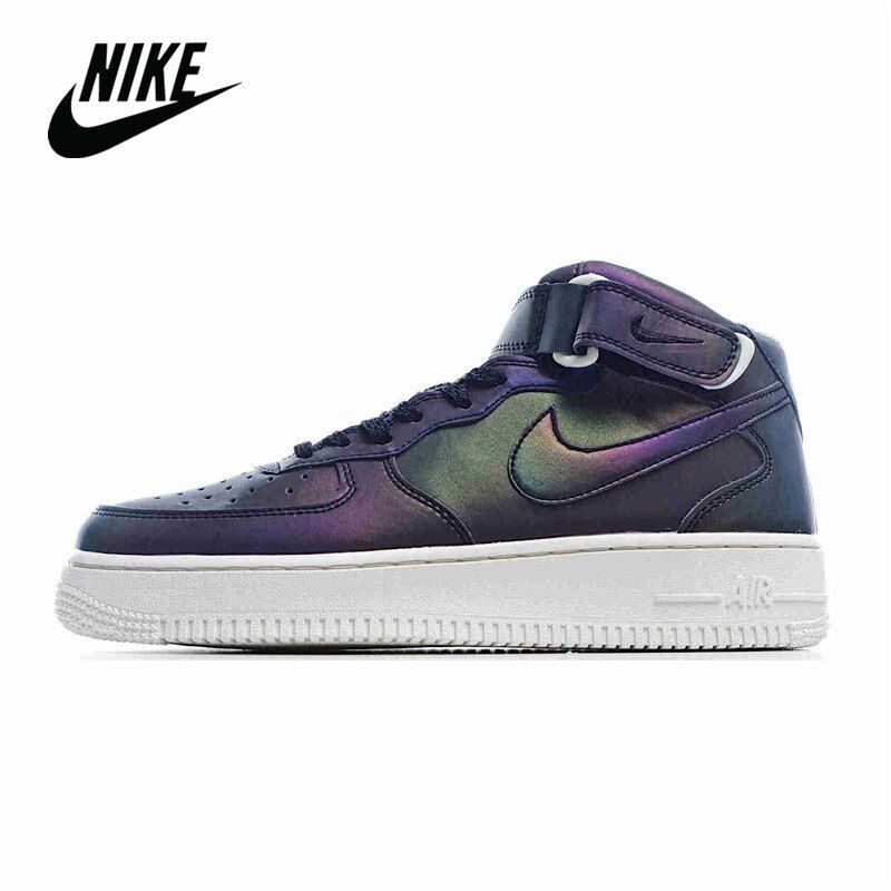 Nike Air Force 1 07 Mid Antracit Férfi/női Alkalmi Fekete Fehér