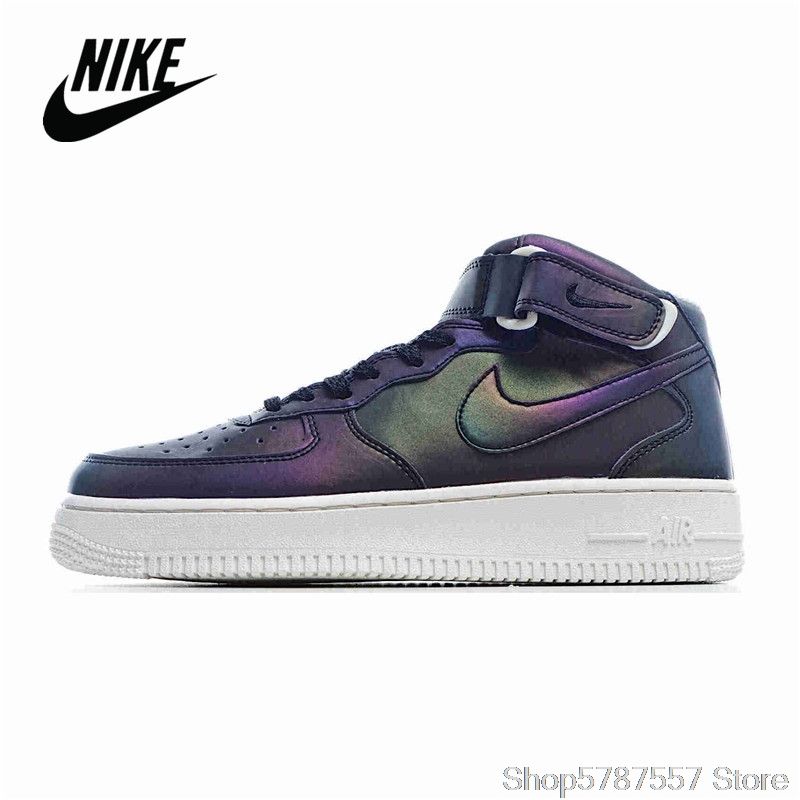 Nike Air Force 1 07 Mid Antracit Férfi/női Alkalmi Fekete Fehér