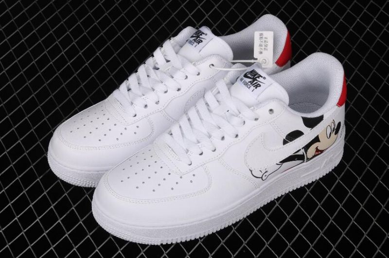 Nike Air Force 1 07 Női Alkalmi Fehér Fekete Piros