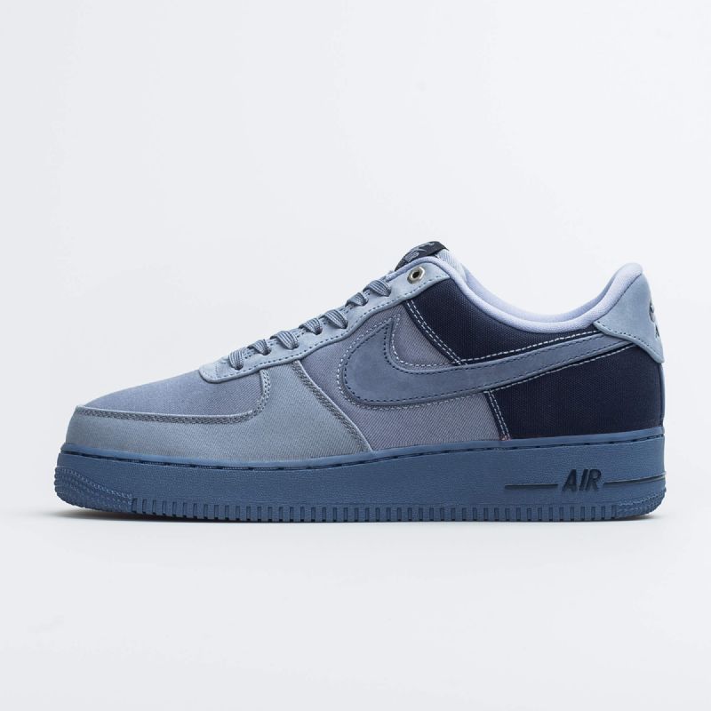 Nike Air Force 1 07 Prm Férfi / Női Alkalmi Hamuszürke Pala / Szórt Kék-obszidián