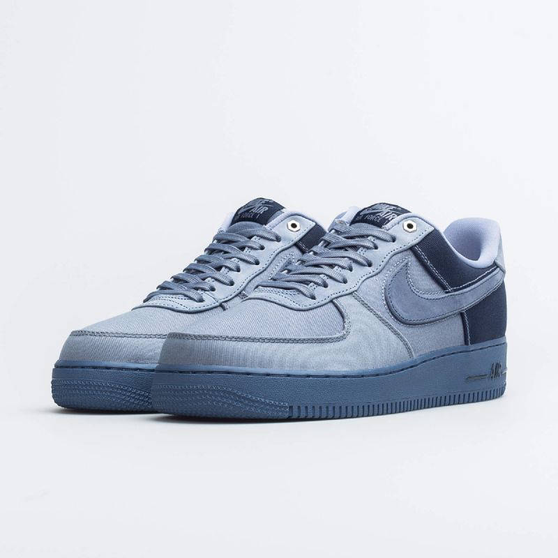 Nike Air Force 1 07 Prm Férfi / Női Alkalmi Hamuszürke Pala / Szórt Kék-obszidián