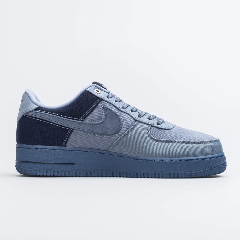 Nike Air Force 1 07 Prm Férfi / Női Alkalmi Hamuszürke Pala / Szórt Kék-obszidián